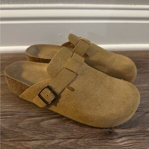 MIA Suede Platform Clogs
